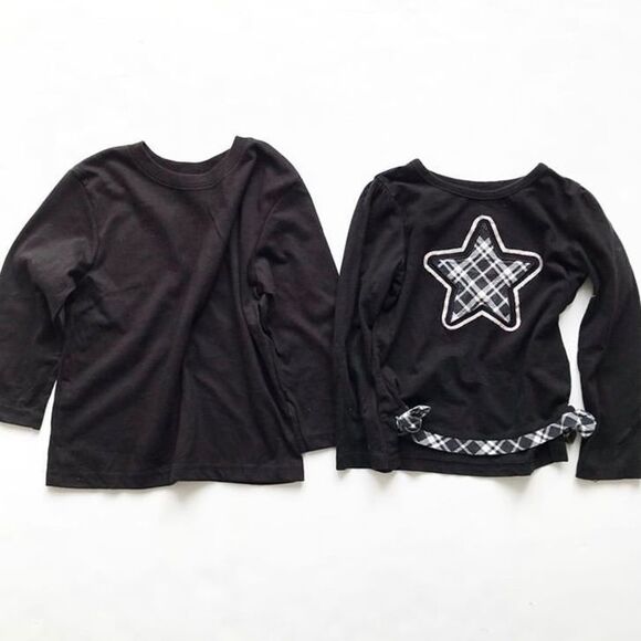 Garanimals set of 2 black tops VGUC 3T - Picture 1 of 3